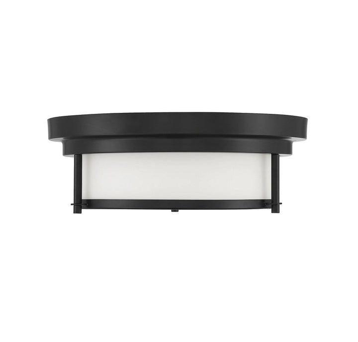 Meridian - M60062MBK - Two Light Flush Mount - Matte Black
