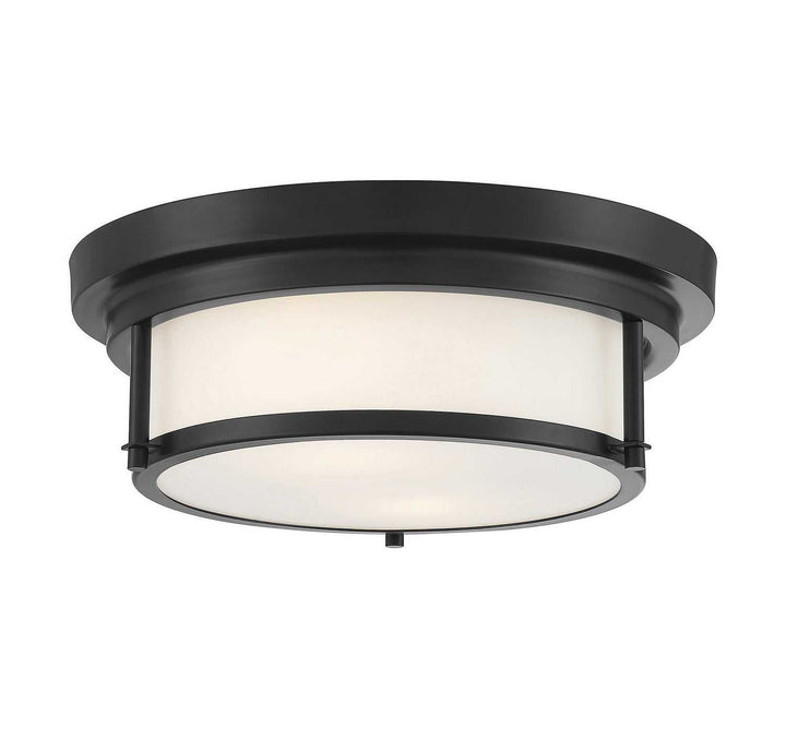Meridian - M60062MBK - Two Light Flush Mount - Matte Black