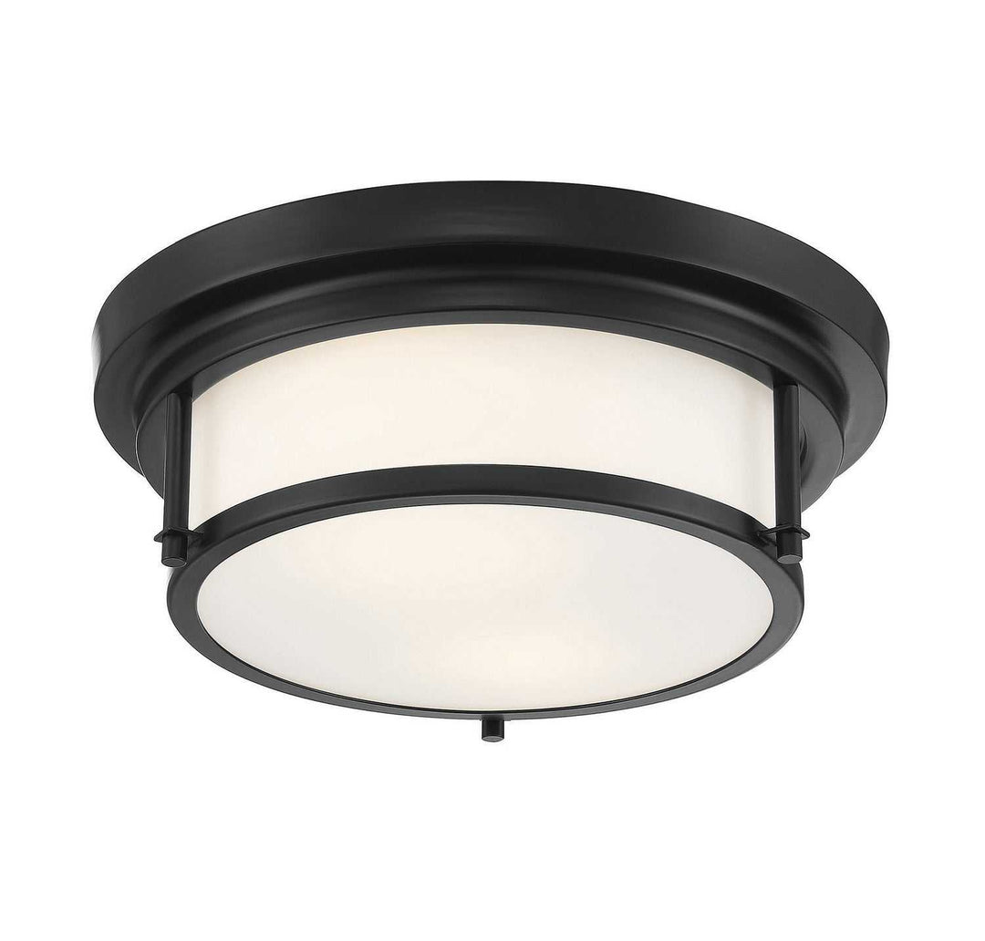 Meridian - M60062MBK - Two Light Flush Mount - Matte Black