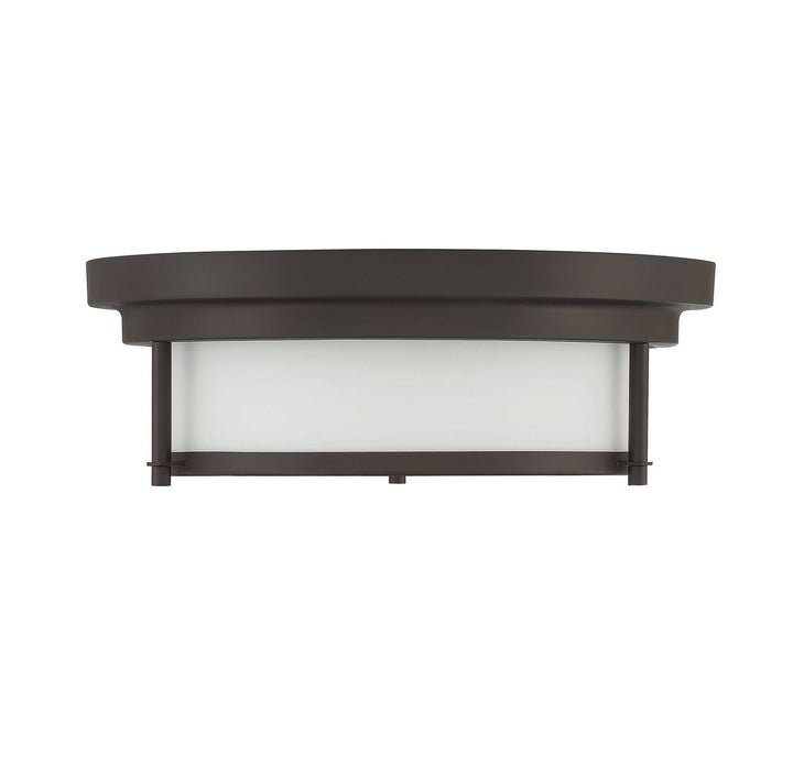 Meridian - M60062ORB - Two Light Flush Mount - Oil Rubbed Bronze