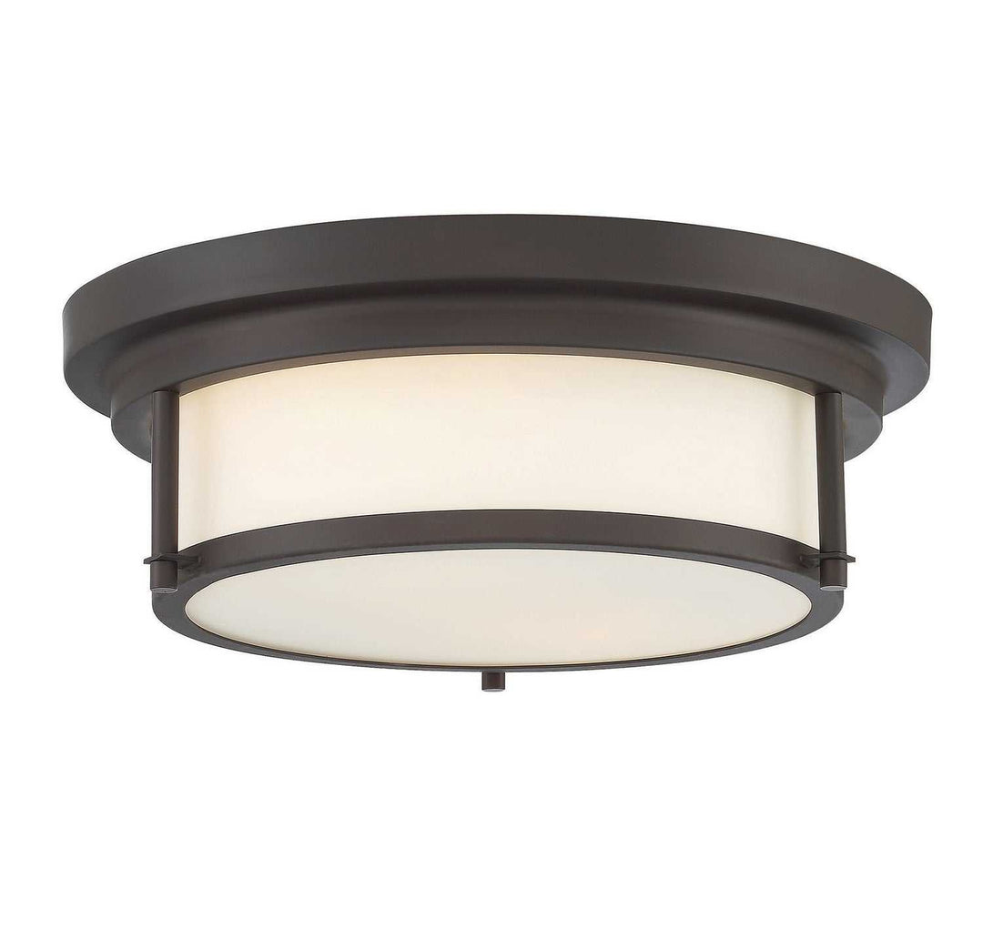 Meridian - M60062ORB - Two Light Flush Mount - Oil Rubbed Bronze