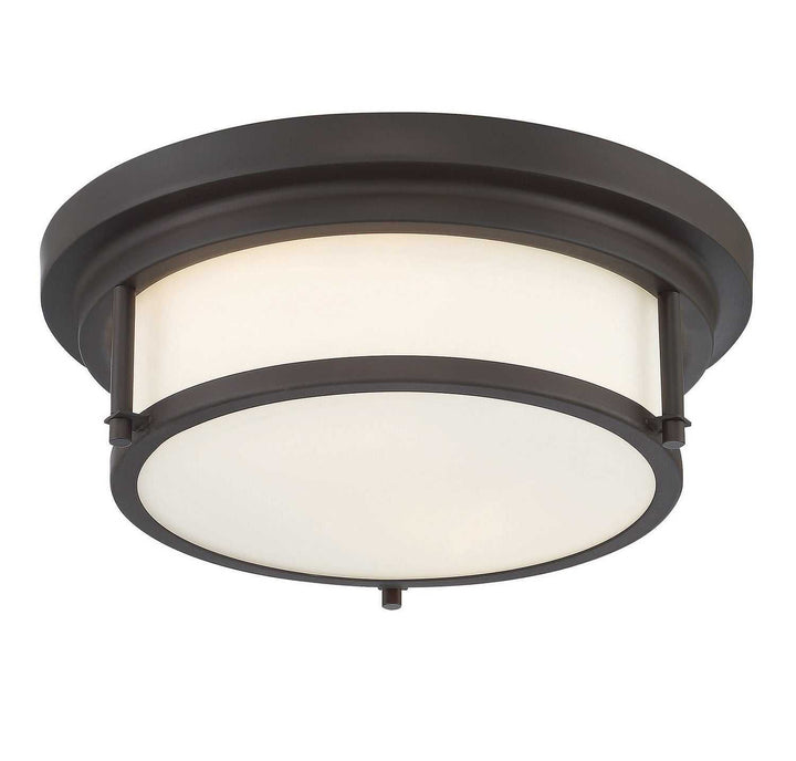 Meridian - M60062ORB - Two Light Flush Mount - Oil Rubbed Bronze