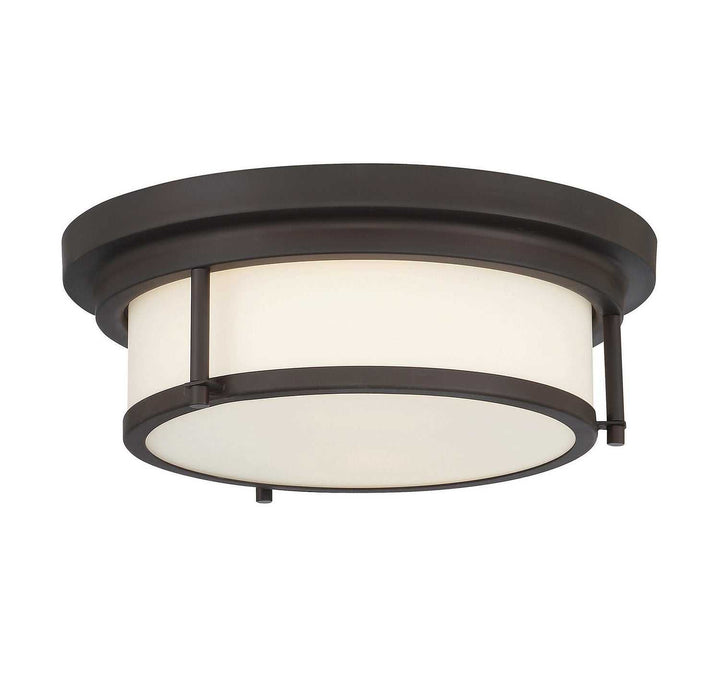 Meridian - M60062ORB - Two Light Flush Mount - Oil Rubbed Bronze