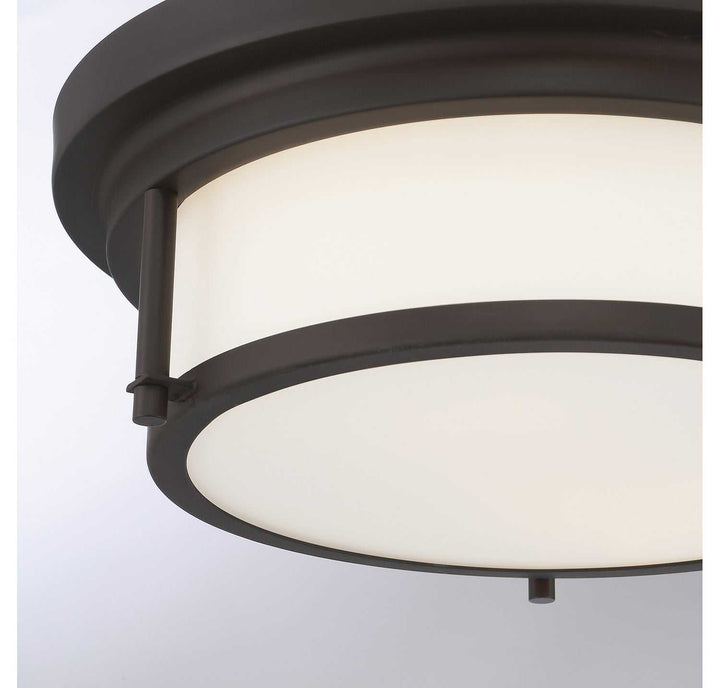 Meridian - M60062ORB - Two Light Flush Mount - Oil Rubbed Bronze
