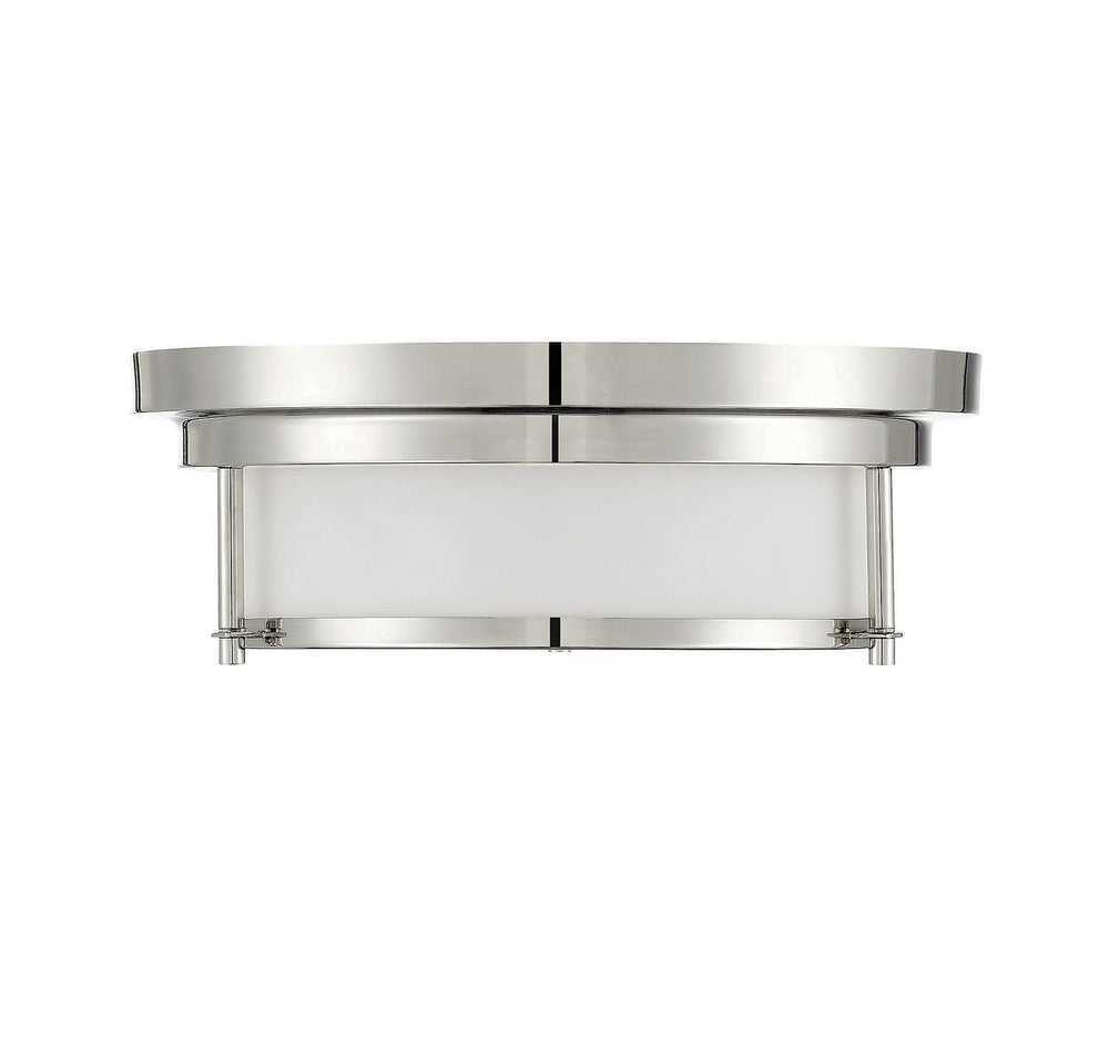 Meridian - M60062PN - Two Light Flush Mount - Polished Nickel