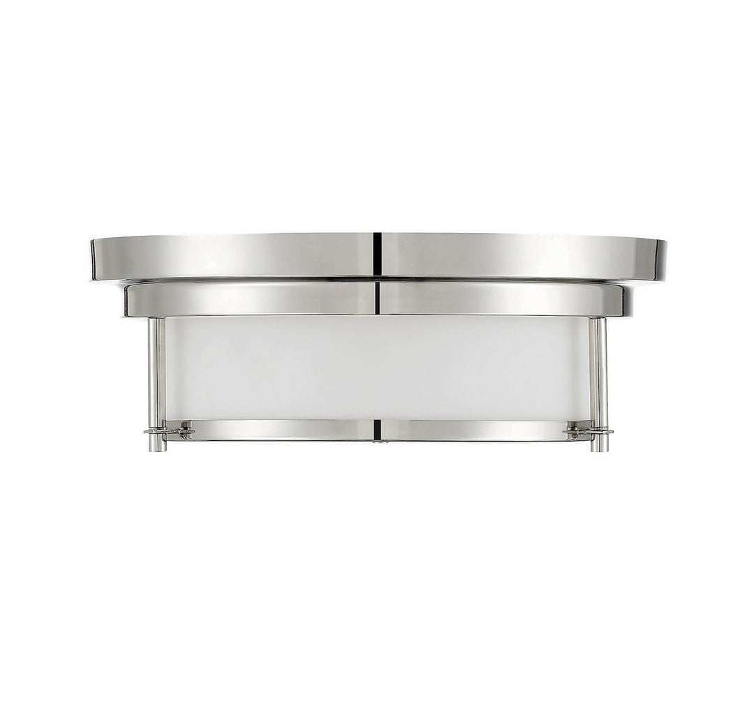 Meridian - M60062PN - Two Light Flush Mount - Polished Nickel
