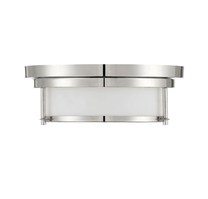 Meridian - M60062PN - Two Light Flush Mount - Polished Nickel