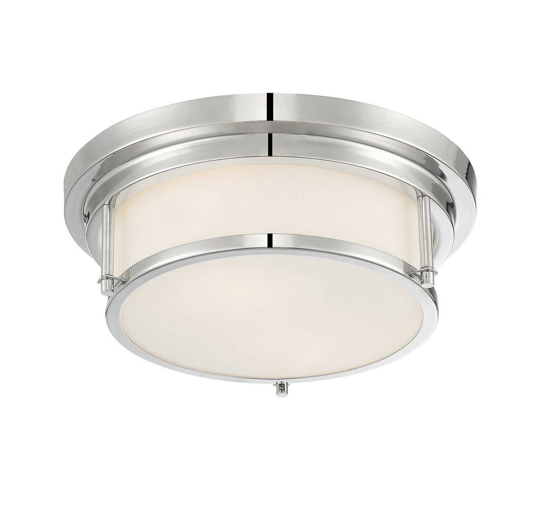 Meridian - M60062PN - Two Light Flush Mount - Polished Nickel