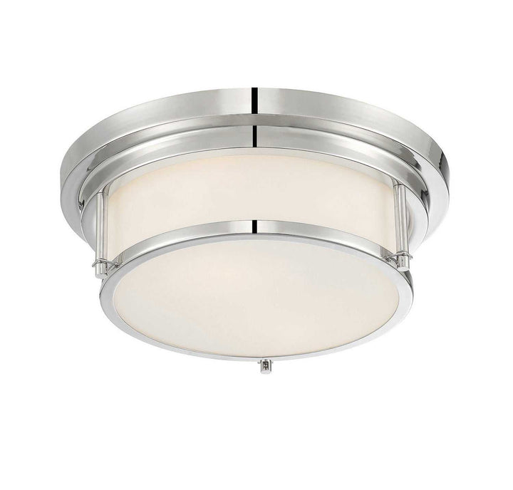 Meridian - M60062PN - Two Light Flush Mount - Polished Nickel
