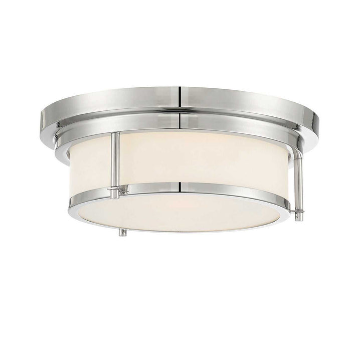 Meridian - M60062PN - Two Light Flush Mount - Polished Nickel