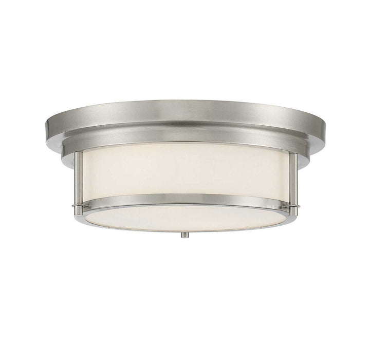 Meridian - M60062BN - Two Light Flush Mount - Brushed Nickel