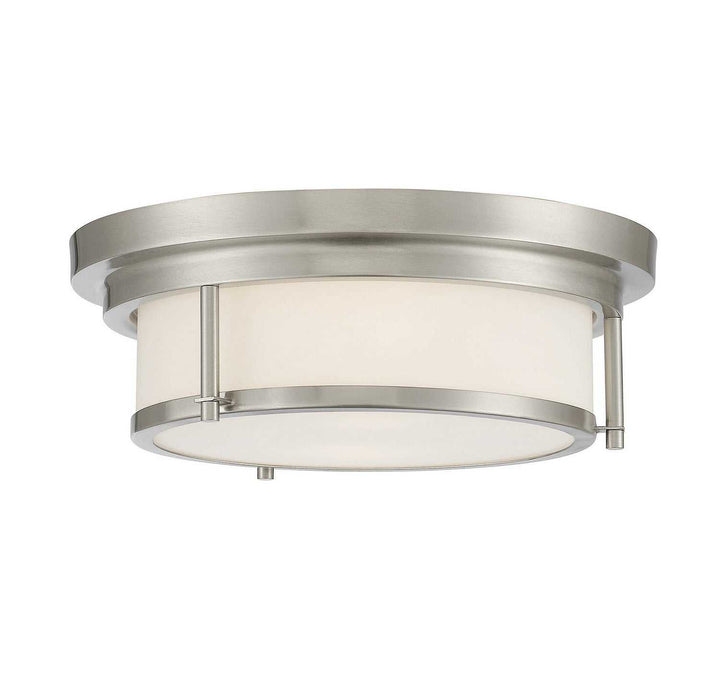 Meridian - M60062BN - Two Light Flush Mount - Brushed Nickel