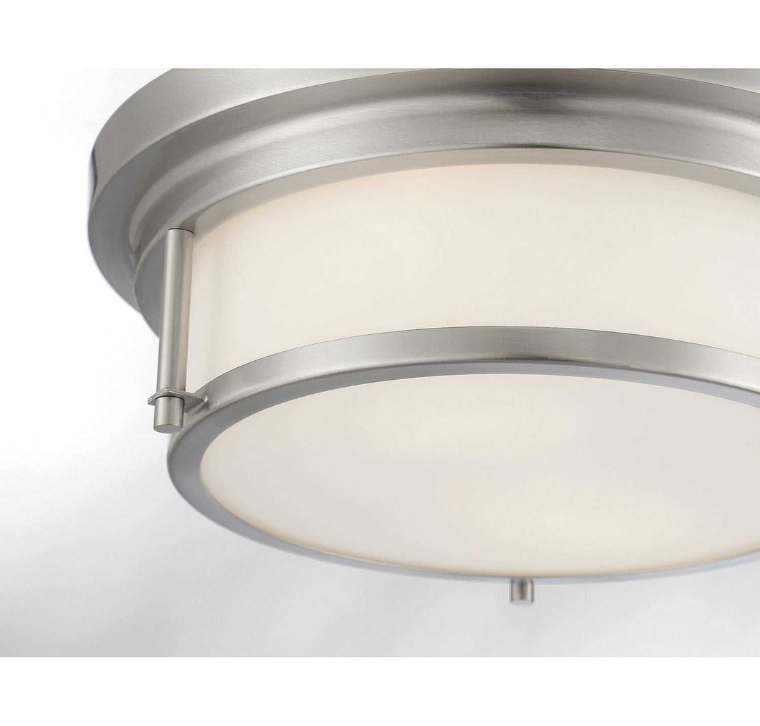 Meridian - M60062BN - Two Light Flush Mount - Brushed Nickel