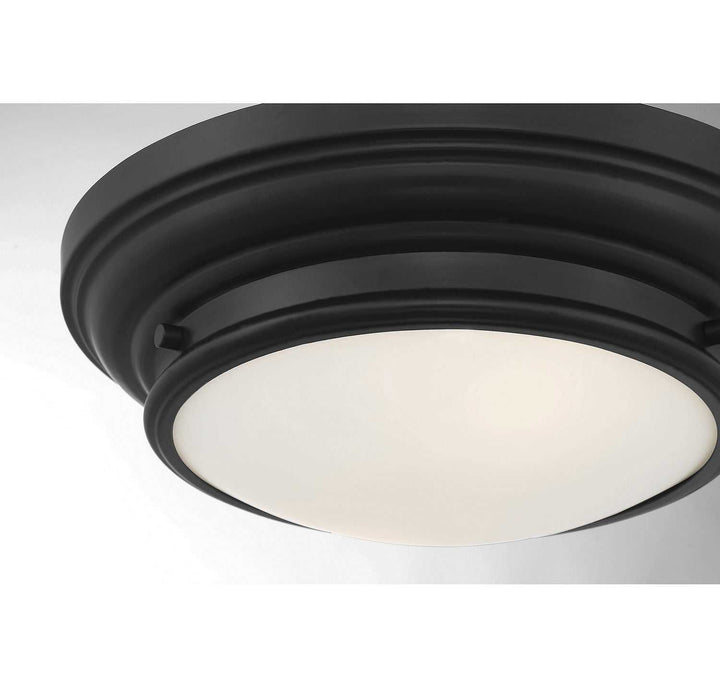 Meridian - M60063MBK - Two Light Flush Mount - Matte Black