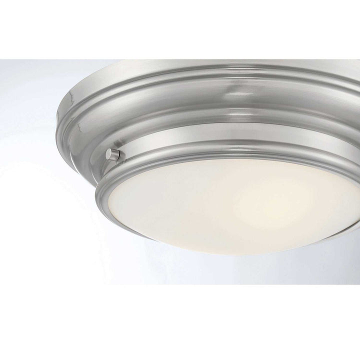 Meridian - M60063BN - Two Light Flush Mount - Brushed Nickel