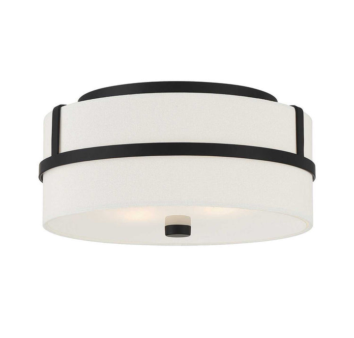 Meridian - M60065MBK - Two Light Flush Mount - Matte Black