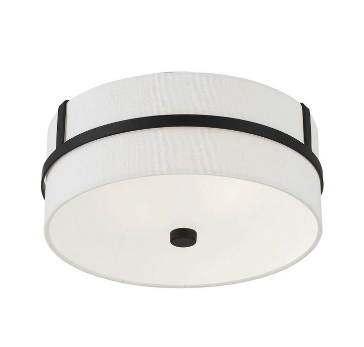 Meridian - M60065MBK - Two Light Flush Mount - Matte Black