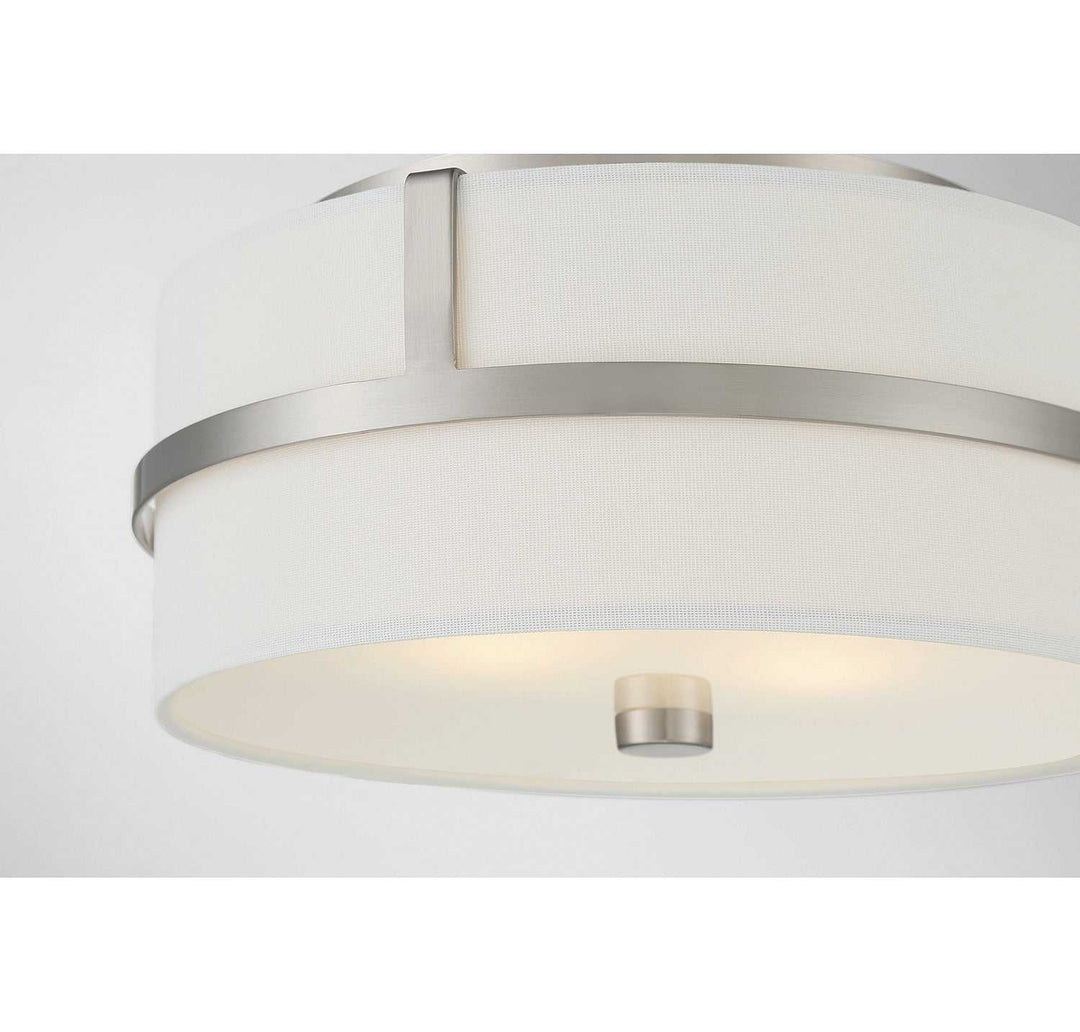 Meridian - M60065BN - Two Light Flush Mount - Brushed Nickel