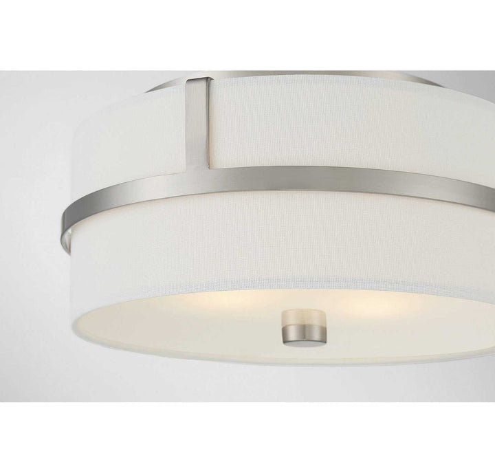 Meridian - M60065BN - Two Light Flush Mount - Brushed Nickel