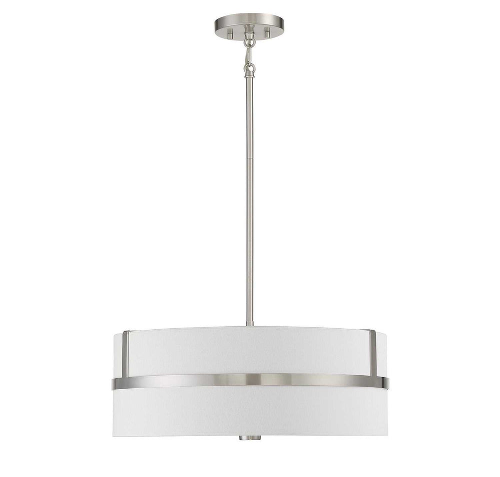 Meridian - M70102BN - Four Light Pendant - Brushed Nickel