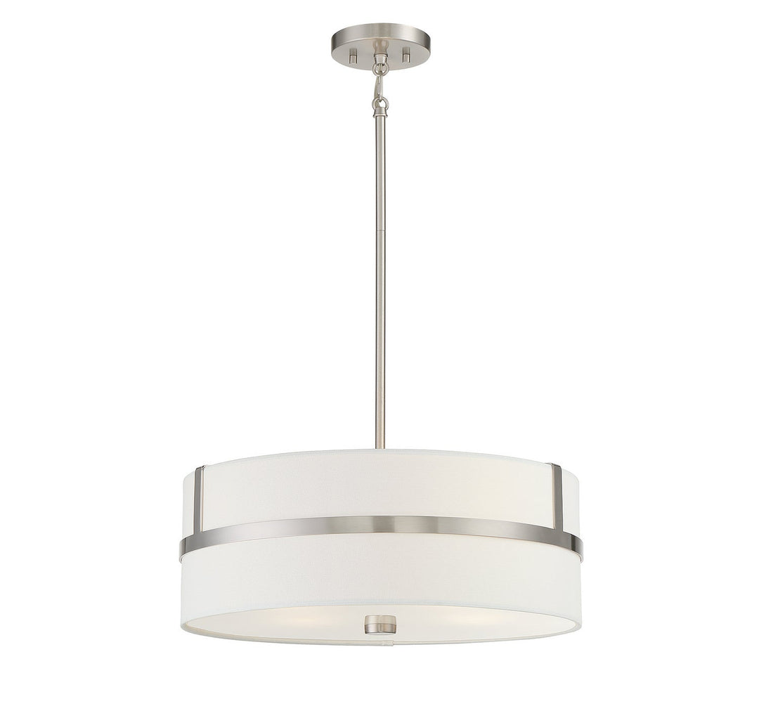 Meridian - M70102BN - Four Light Pendant - Brushed Nickel
