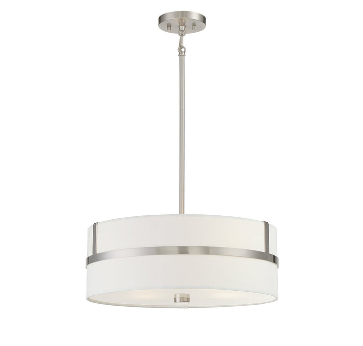 Meridian - M70102BN - Four Light Pendant - Brushed Nickel