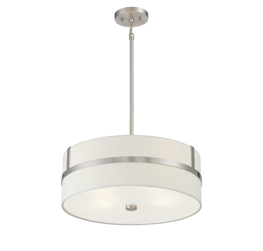 Meridian - M70102BN - Four Light Pendant - Brushed Nickel