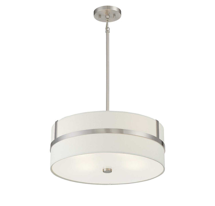 Meridian - M70102BN - Four Light Pendant - Brushed Nickel