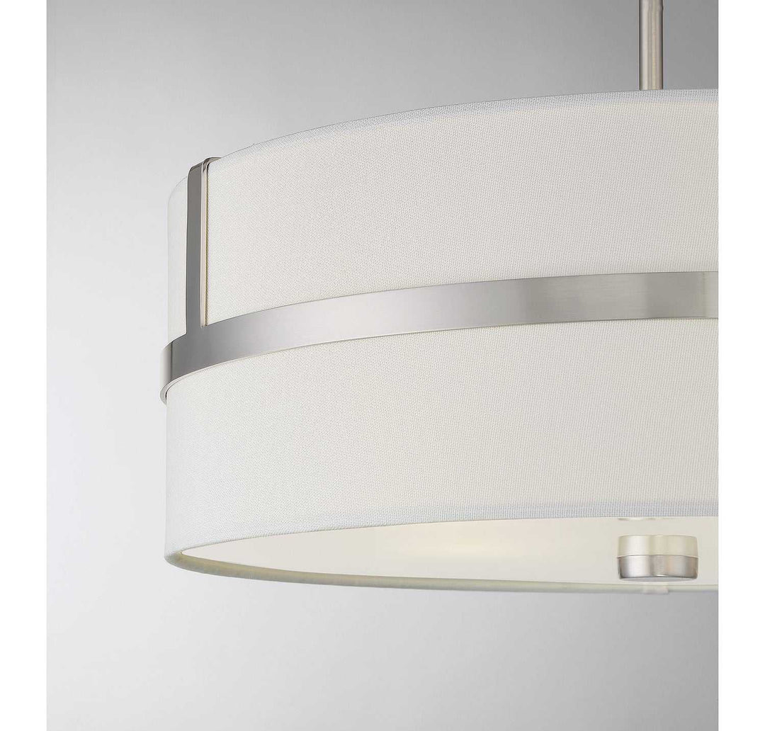 Meridian - M70102BN - Four Light Pendant - Brushed Nickel