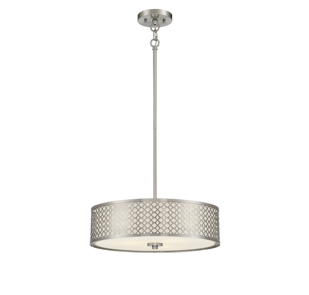 Meridian - M70108BN - Three Light Pendant - Brushed Nickel