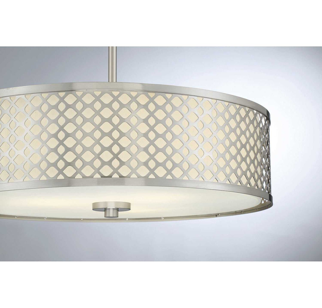 Meridian - M70108BN - Three Light Pendant - Brushed Nickel