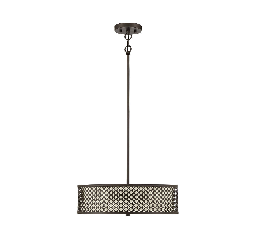 Meridian - M70108ORB - Three Light Pendant - Oil Rubbed Bronze