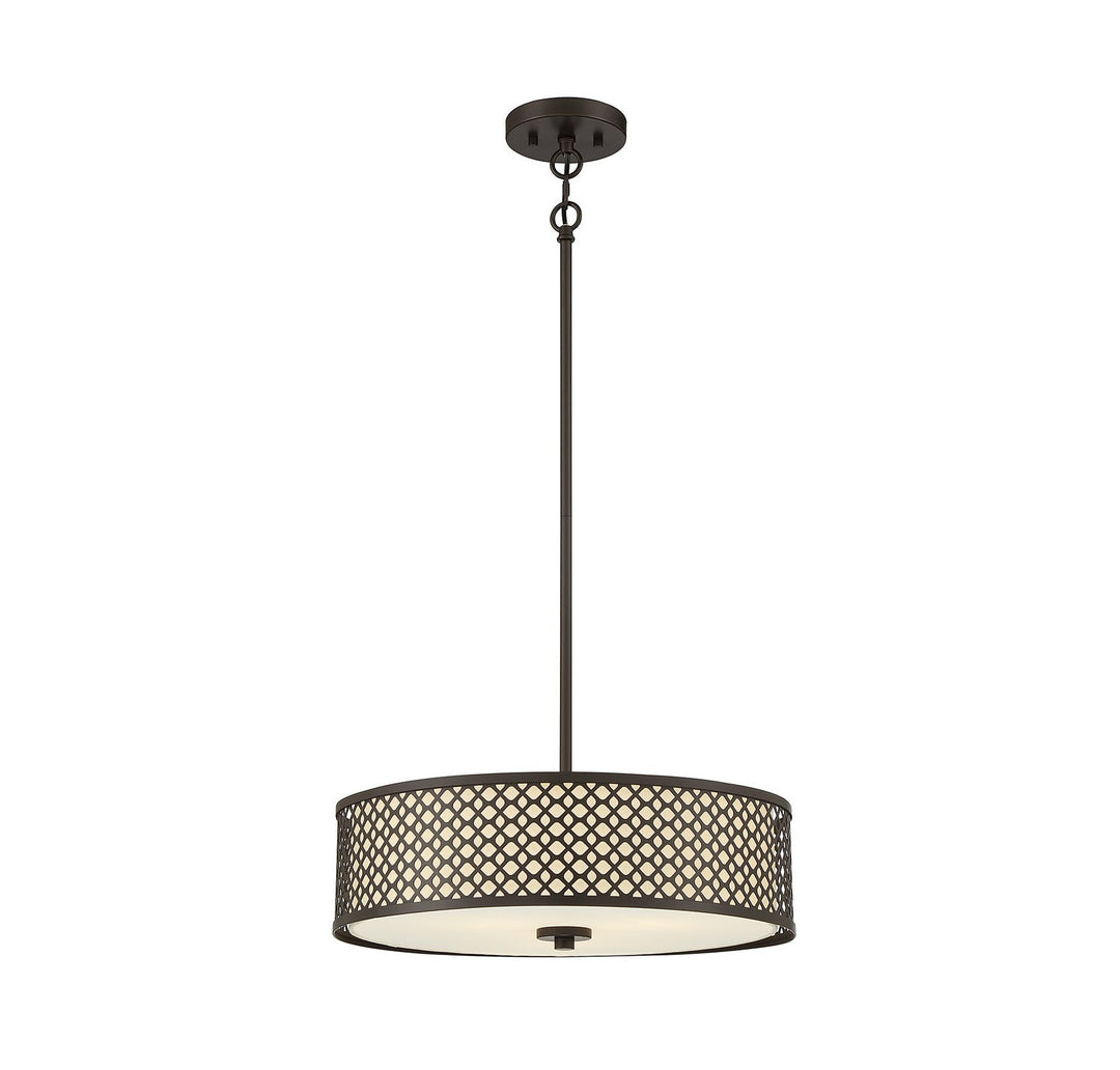 Meridian - M70108ORB - Three Light Pendant - Oil Rubbed Bronze