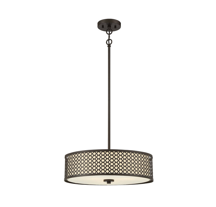 Meridian - M70108ORB - Three Light Pendant - Oil Rubbed Bronze