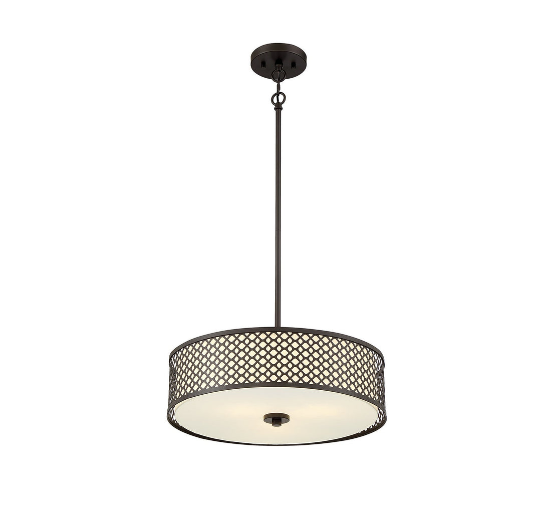 Meridian - M70108ORB - Three Light Pendant - Oil Rubbed Bronze