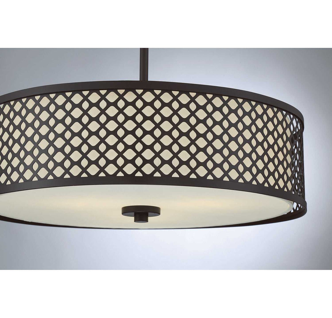 Meridian - M70108ORB - Three Light Pendant - Oil Rubbed Bronze