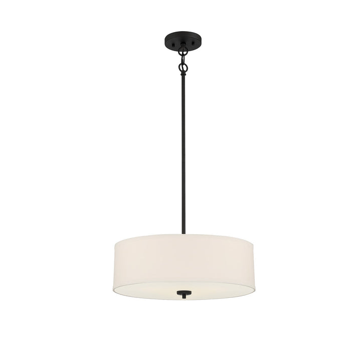 Meridian - M70109MBK - Three Light Pendant - Matte Black