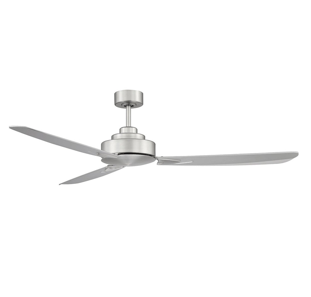 Meridian - M2010BN - 58"Ceiling Fan - Brushed Nickel – thelightingshoppe.ca