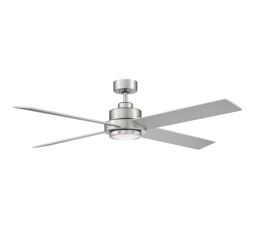 Meridian - M2011BNRV - 56"Ceiling Fan - Brushed Nickel