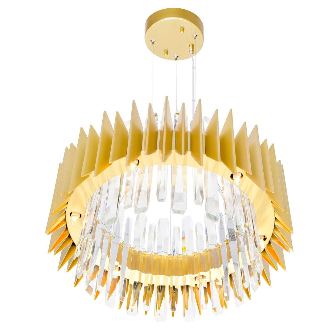 CWI Lighting Canada - 1247P20-12-602 - 12 Light Chandelier - Cityscape - Satin Gold