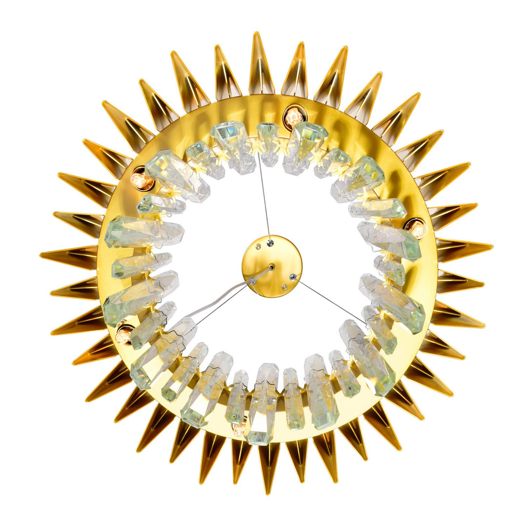 CWI Lighting Canada - 1247P20-12-602 - 12 Light Chandelier - Cityscape - Satin Gold