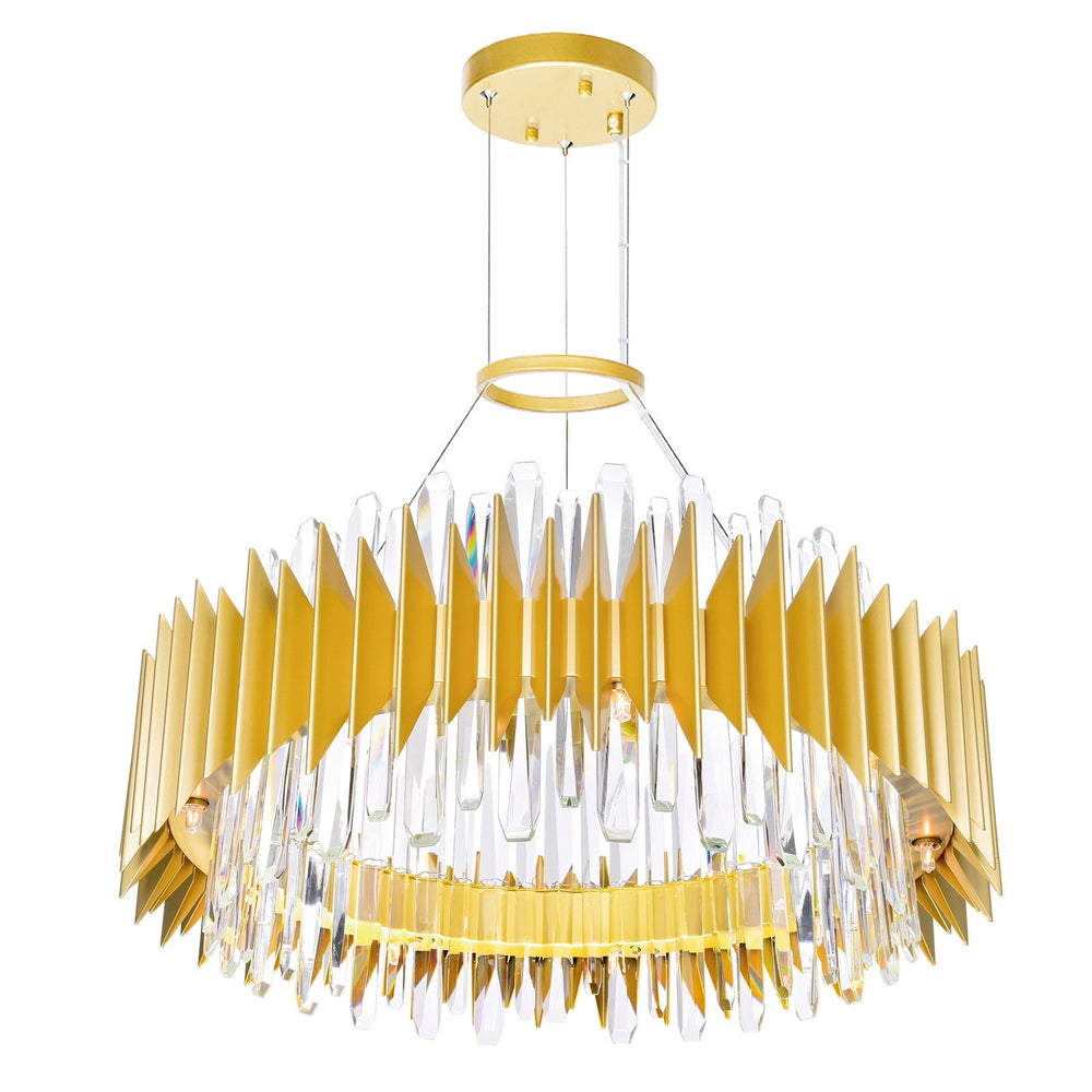 CWI Lighting Canada - 1247P28-18-602 - 18 Light Chandelier - Cityscape - Satin Gold