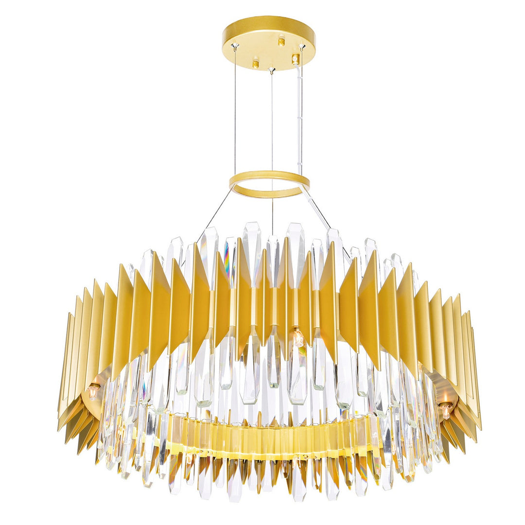 CWI Lighting Canada - 1247P28-18-602 - 18 Light Chandelier - Cityscape - Satin Gold