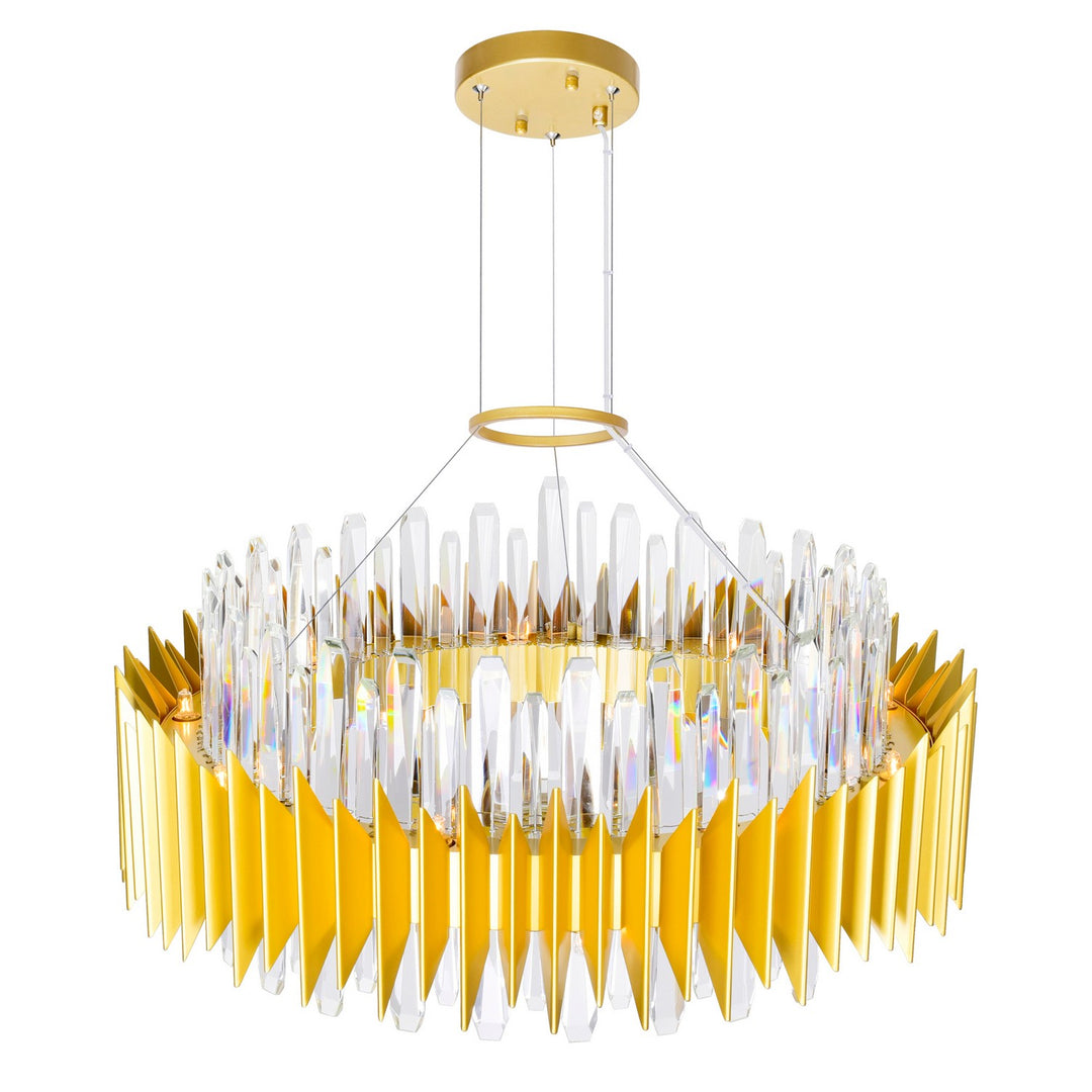 CWI Lighting Canada - 1247P28-18-602 - 18 Light Chandelier - Cityscape - Satin Gold