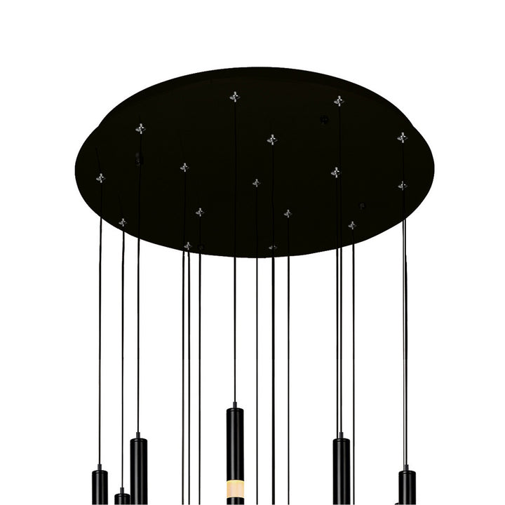 CWI Lighting Canada - 1262P24-16-101 - LED Chandelier - Flute - Black