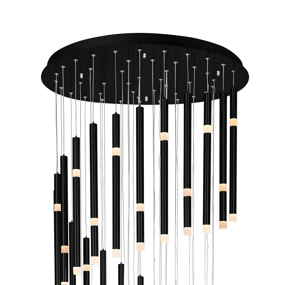 CWI Lighting Canada - 1262P30-54-101 - LED Chandelier - Flute - Black