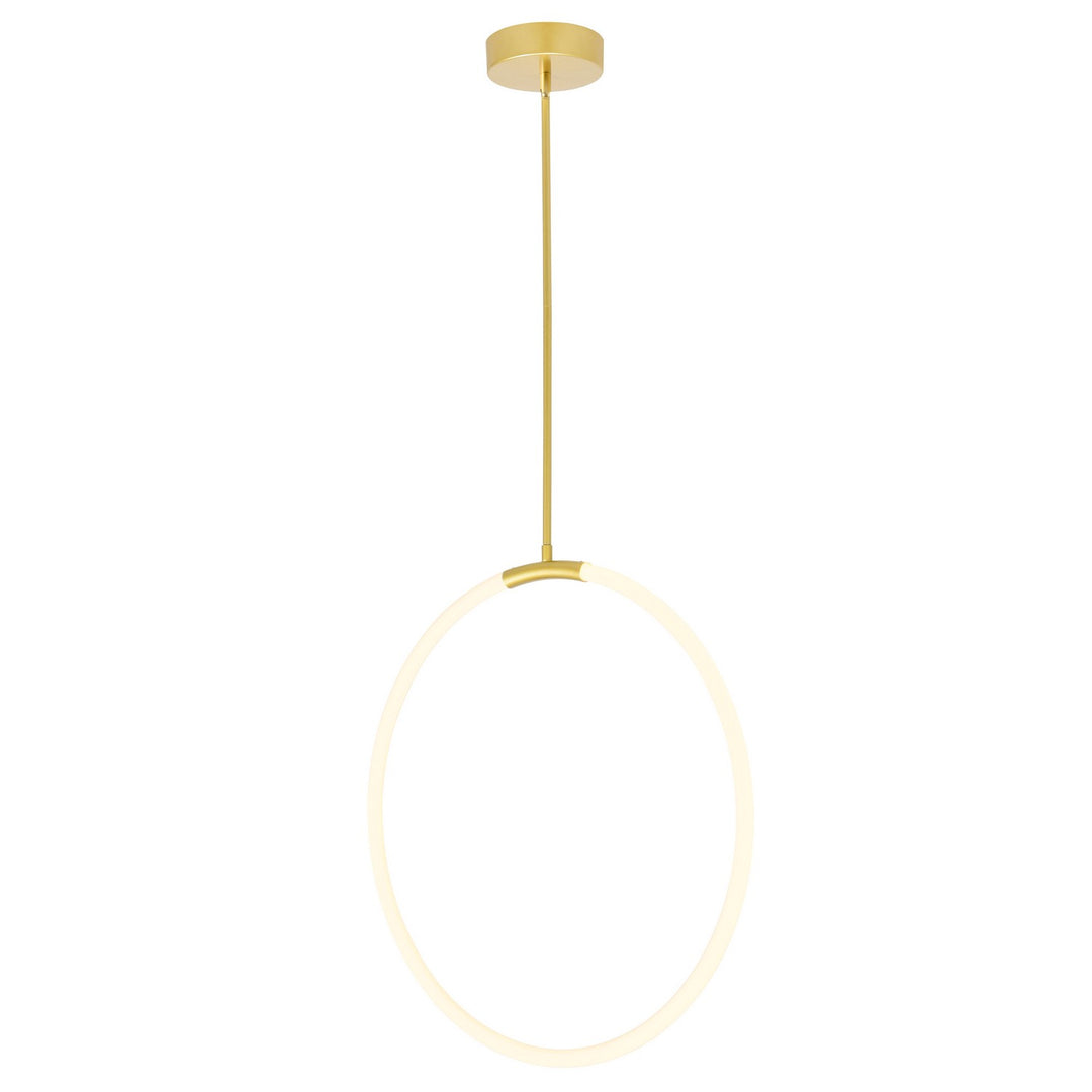 CWI Lighting Canada - 1273P24-1-602 - LED Chandelier - Hoops - Satin Gold