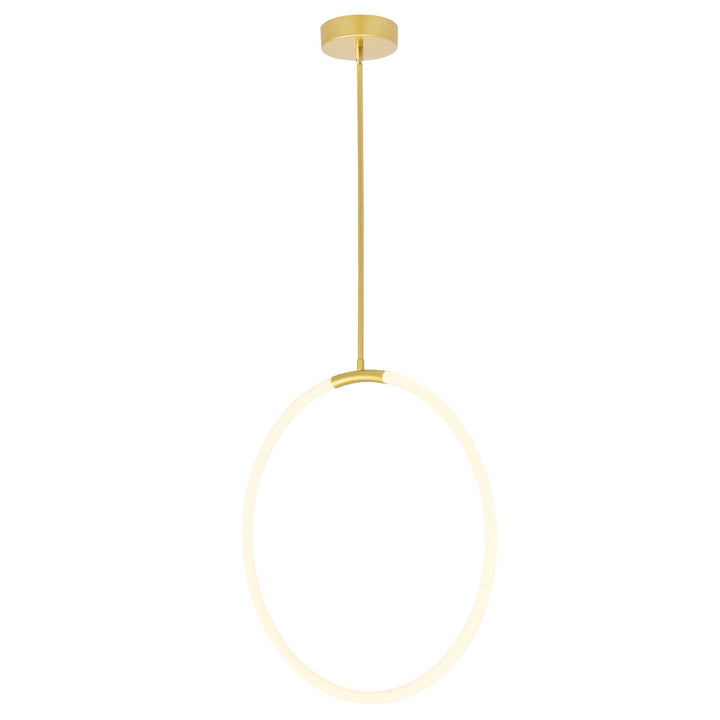 CWI Lighting Canada - 1273P24-1-602 - LED Chandelier - Hoops - Satin Gold