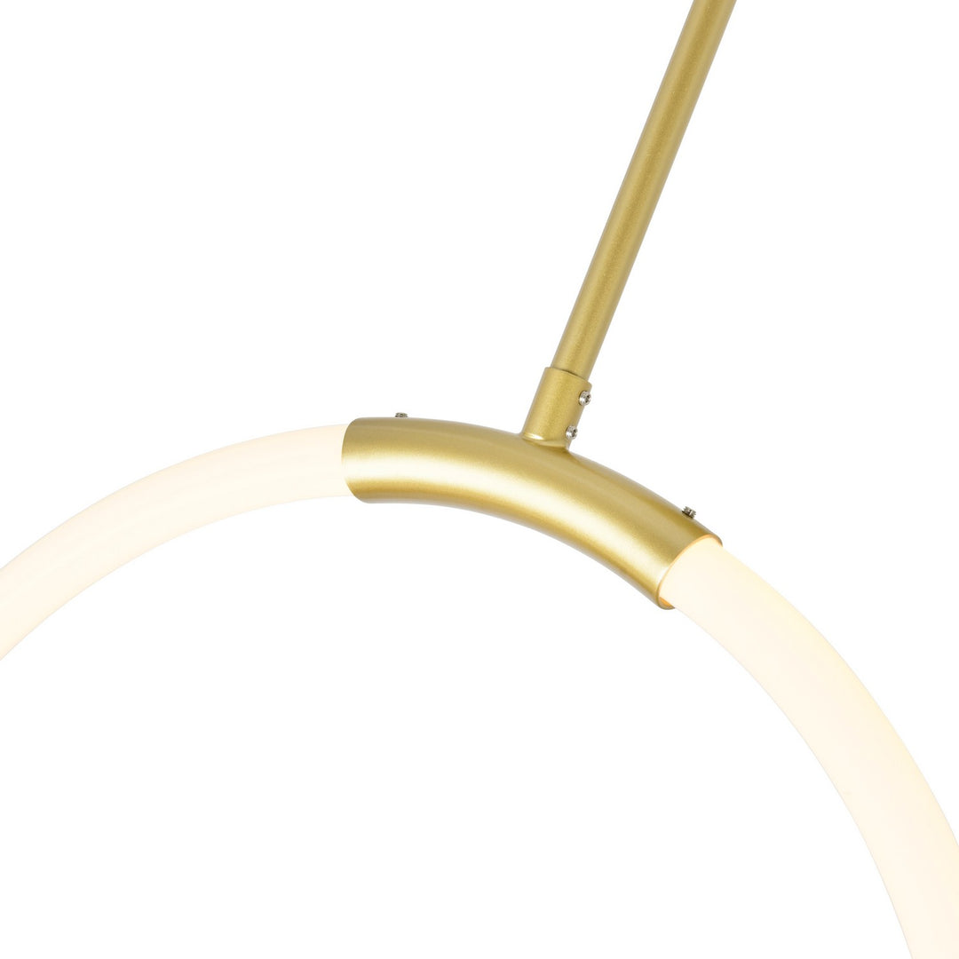 CWI Lighting Canada - 1273P24-1-602 - LED Chandelier - Hoops - Satin Gold