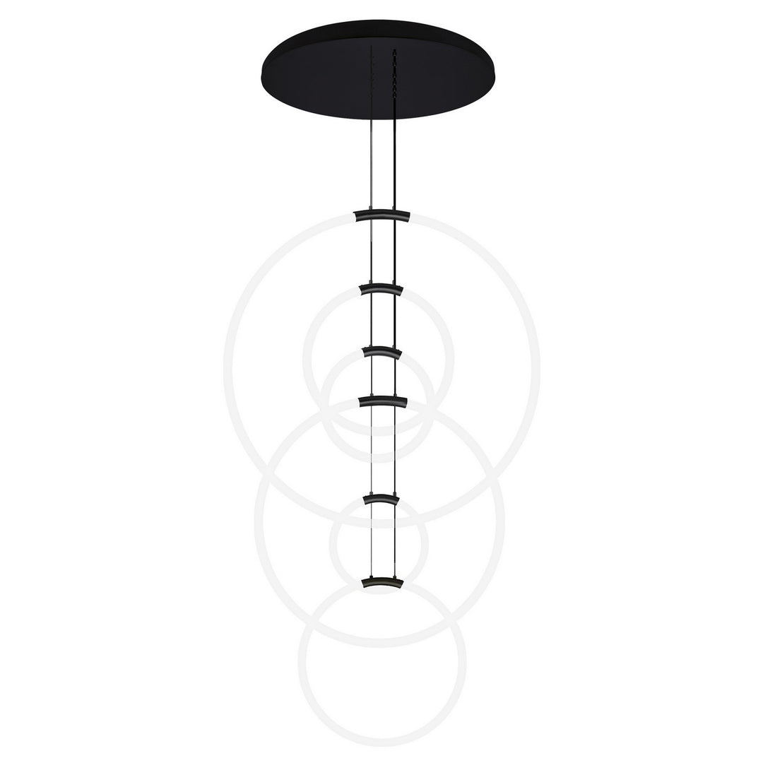 CWI Lighting Canada - 1273P35-6-101-R - LED Chandelier - Hoops - Black
